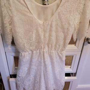 White laced jumper, cute but not my style